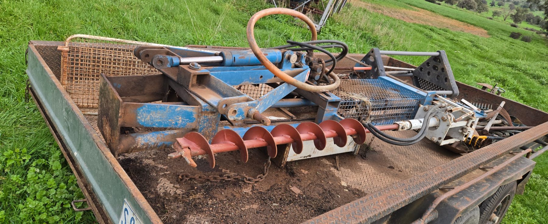 (12960) 3pl Lyco/Stevylon Hyd. Post Rammer