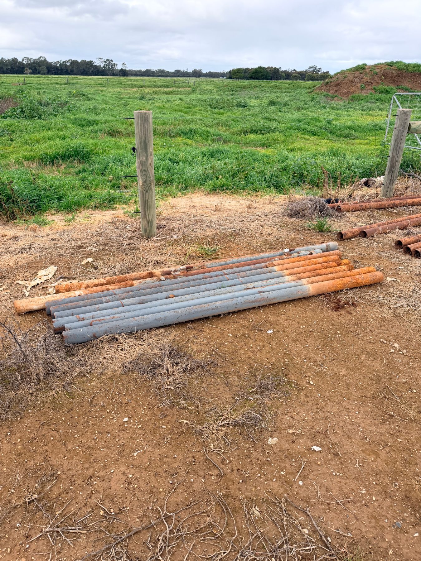 (13107) 8 of 2.4m x 90mm gal steel posts - photo 2
