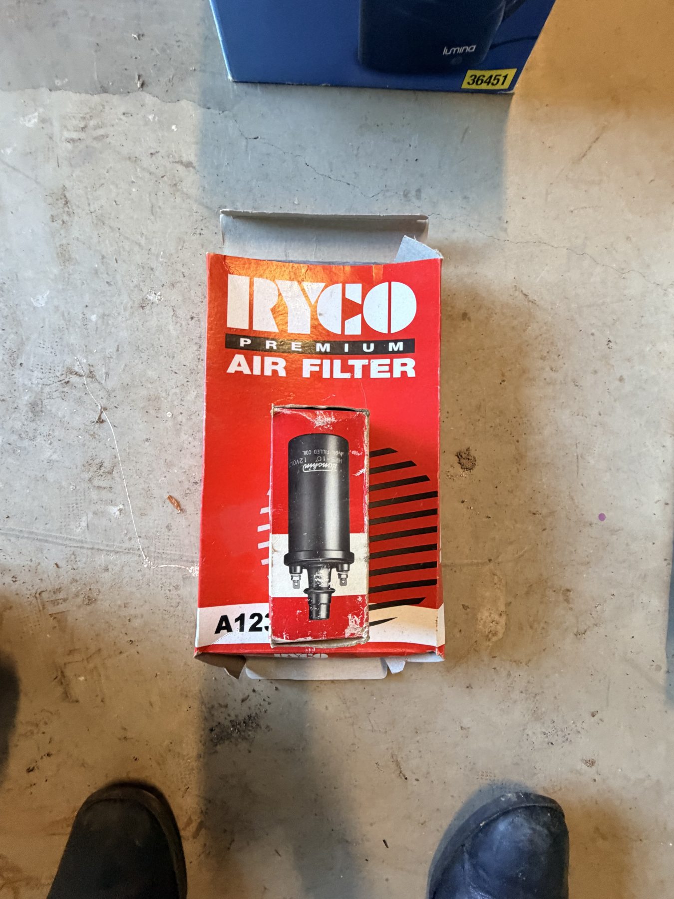 (12908) Ryco air filter & 12v Solenoid