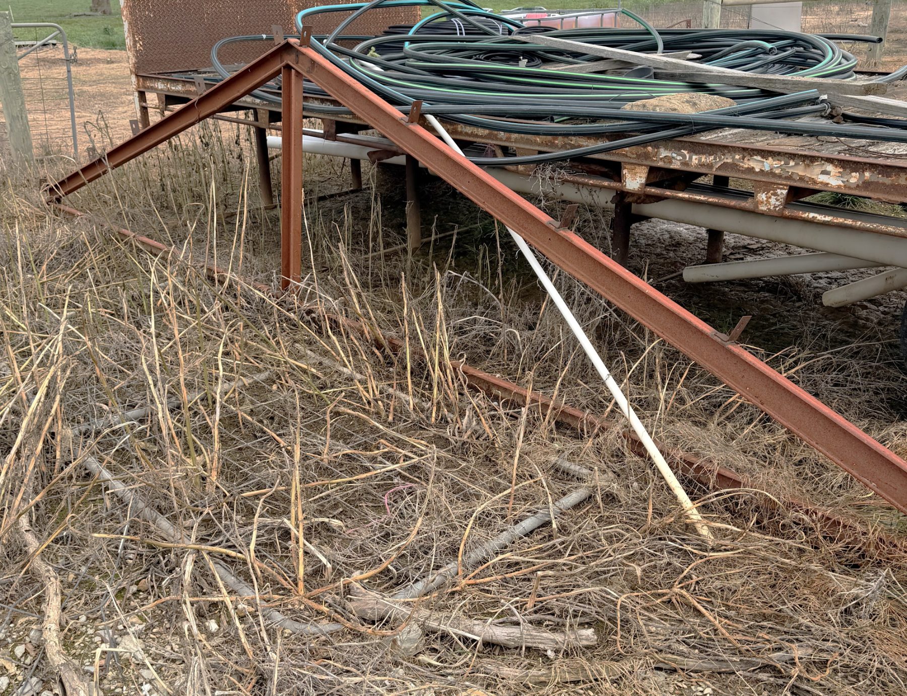 (13086) Home made "A frame" steel truss